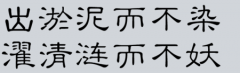 <b>出淤泥而不染</b>