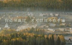 <b>不在乎输赢</b>
