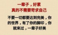 <b>不要苛求自己</b>