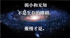<b>弱小和无知不是生存的障碍，傲慢才是</b>